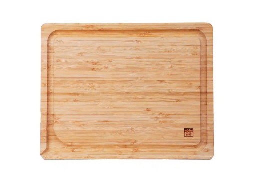Kitchen accessories - KOTAI bamboo cutting board with juice groove and hidden handles - 40 x 30 x 2 cm