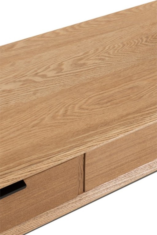 J-Line Console 3 Drawers Wood/Metal Natural