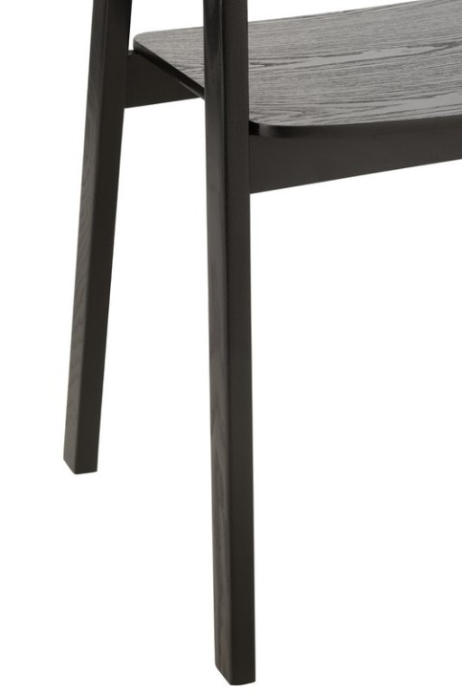 J-Line Chair Naga Ash Wood/Rope Black