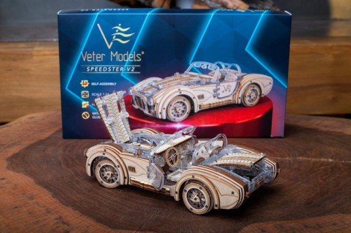 Lace Models 3D Model Building Kit, Speedster V2, AKV-02 16.4x8x5.5cm
