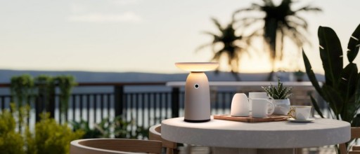 LED Solarleuchte "Ada" weiß für Außen LED Tischlampe aus Metall und Kunststoff, mit fest verbauten LEDs, Solarlampe 22,5 x 16 cm