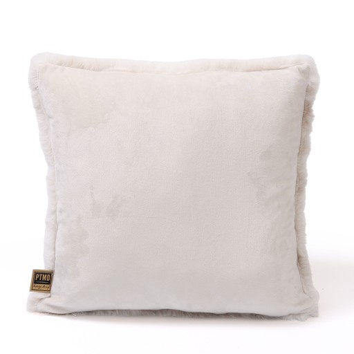 Linde Offwhite Faux Fur Cushion Square S