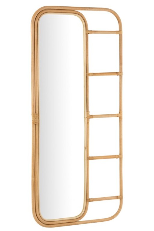 J-Line spiegel Ladder - rotan - naturel - 180 x 80 cm