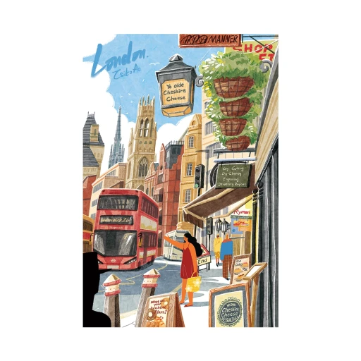 Legpuzzel, Robotime, Joypiece Walk in London, PT003, 50x75cm