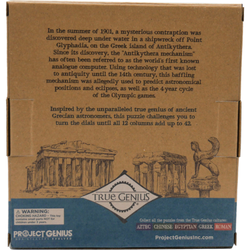 Brainteaser Grecian Computer, Project Genius, TG406PG