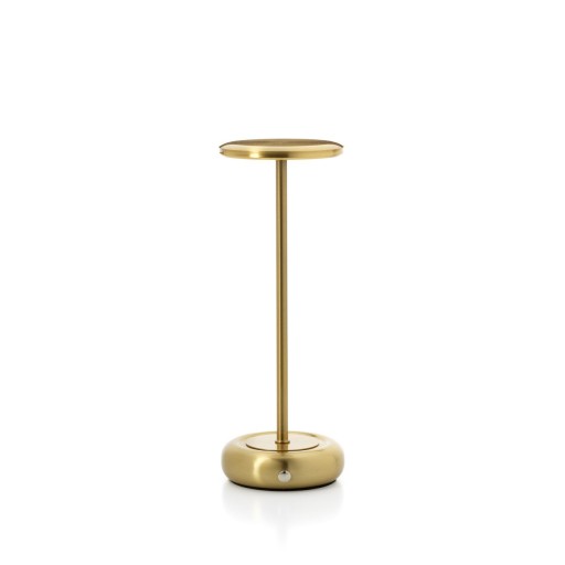 Smooth Operator LED Tafellamp | Brass | Handgemaakt 10 × 27,5 × 10 cm