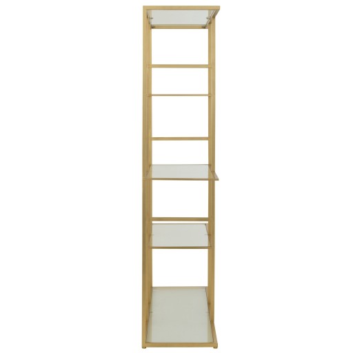 J-Line rek - ijzer/glas - goud