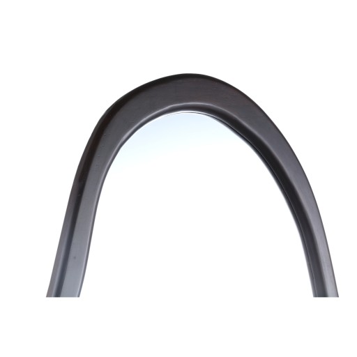 Barragh Brown Solid Wood Organic Mirror Oval