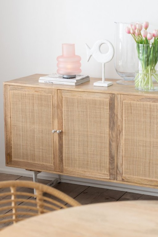 J-Line Rattan Mangohout Dresser Natural