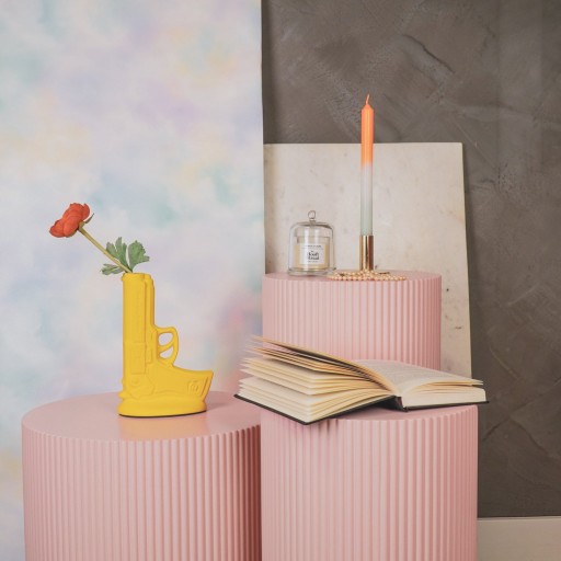 Vaas - Gun - Ceramics - Neon Yellow - 15x9x23cm