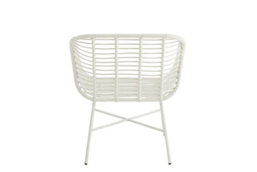 J-Line Rachelle outdoor chair - metal - white