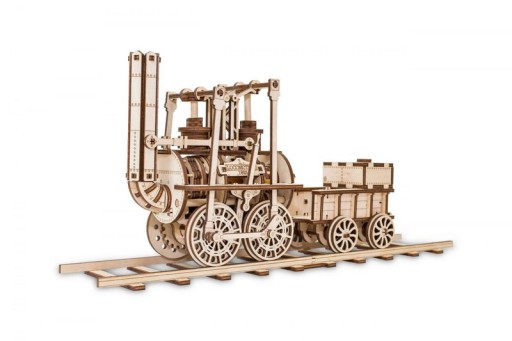 Eco Wood Art 3D Mechanical Puzzle Locomotion, 426, 40x10x17.8cm