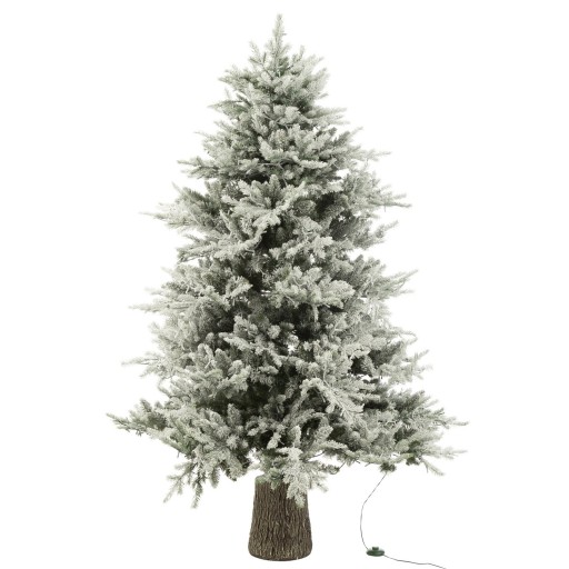 J-Line Kerstboom+Sneeuw 3000Led Lichtjes Plastiek Wit