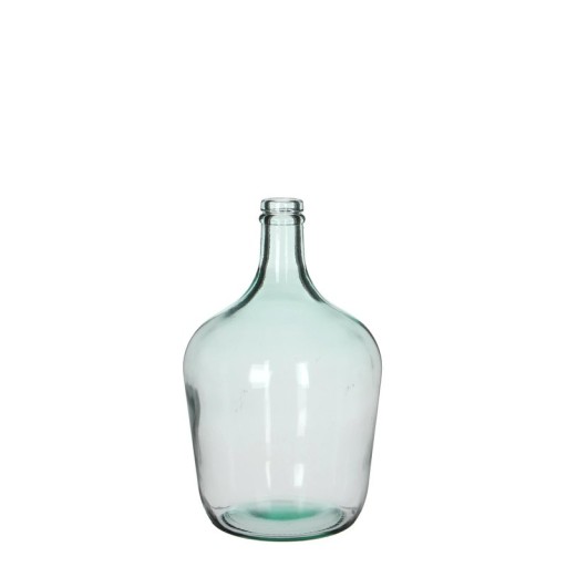 Diego Flessenvaas | Bottle Vase H30 x Ø18 cm | Gerecycled Glas - Transparant