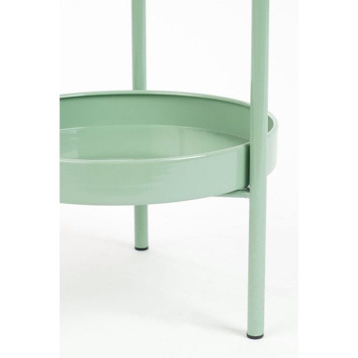 Colyn Bloempot op Standaard - H60 x Ø19 cm - IJzer - Mintgroen