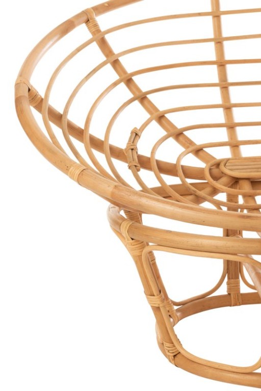 J-Line Rattan sofa - with cushion - jute/textile - natural