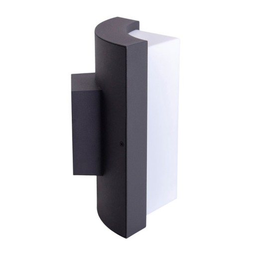 LED on the outside wall lamp "Rico" 14.8 cm high, made of metal and plastic in anthracite, with integrated LED