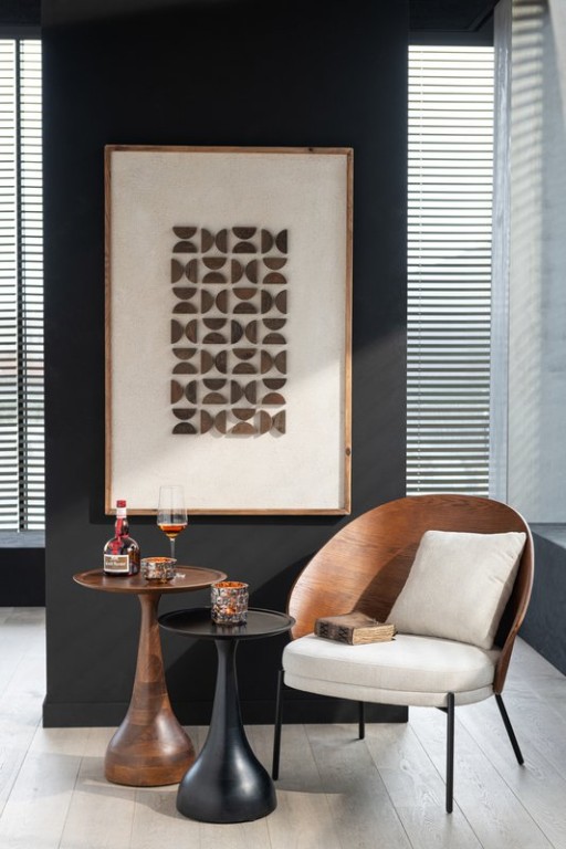 J-Line Set of 2 Side Tables Paro Mango Wood Brown/Black