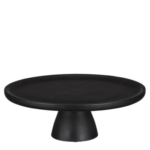 Tallo Cake stand - H10 x Ø30 cm - 100% FSC Mango wood - Black