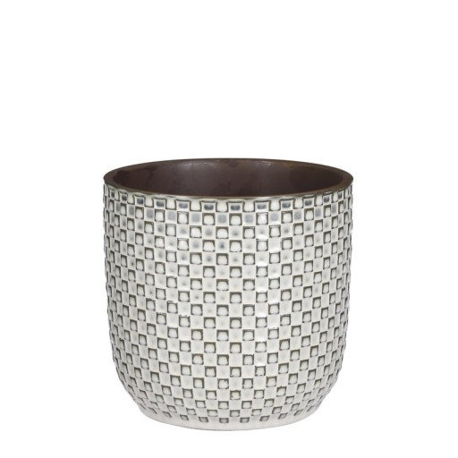 Daan Flowerpot - H18 x Ø19 cm - White