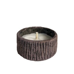 Holden Purple Cement Candle | Paars Cementen Kaarsenhouder met Gouden Afwerking – 18x10 cm