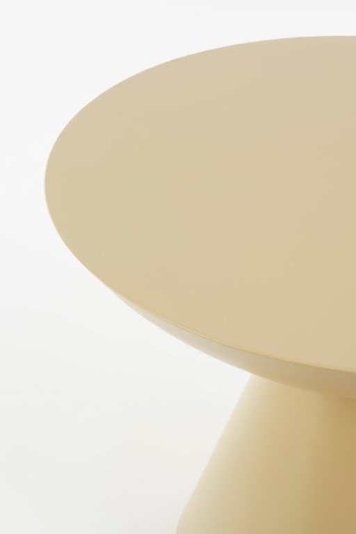 Celise side table - H44 x Ø59 cm - Metal - Beige