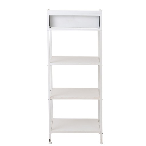 J-Line rek 1 Lade + 3 Legplanken - metaal - wit