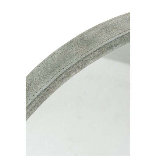 J-Line spiegel Rond - leder - groen - small - Ø 40 cm