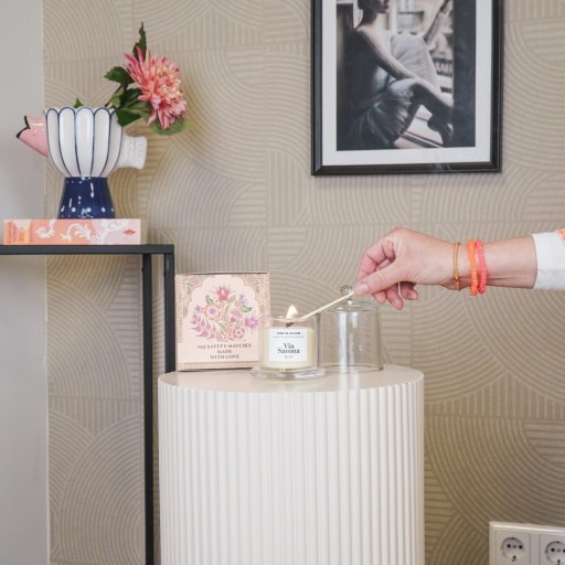 Geurkaars - Glass Dome via Savona Milan - 100Gram