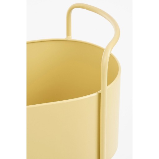 Moritz Bloempot op Standaard - L55 x B24 x H65 cm - IJzer - Beige