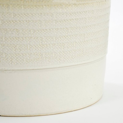 Olof Flowerpot - H24 x Ø26 cm - Terracotta - Cream