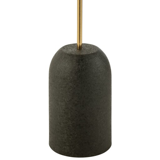 J-Line Bijzettafel Schijf Metaal Zwart/Goud