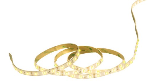 LED "Stripe" approx. 5 m long, with 2 flex binders and plug -in power supply; 300 LEDs, yellow.