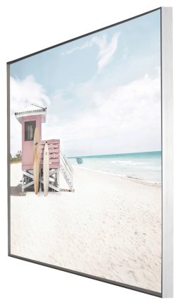 Glass Art Wall Picture Beach House