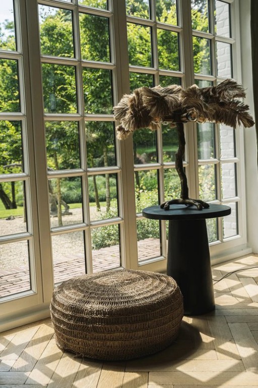 The Timber Conic Side Table - Black - 50