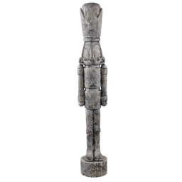 Bastian Grey Cement Nutcracker Statue L