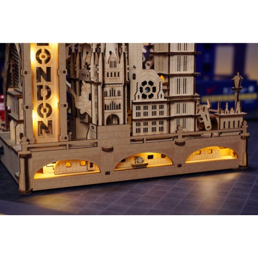 Robotime, 3D DIY Houten Modelbouwpakket Marble Travel "London", Marble Spaceport, EGB01, 22,5x15,5x23,5cm