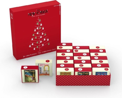 New York Puzzle Company New Yorker Advent Calendar - 24 mini puzzles