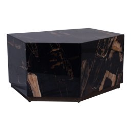 Rayn Petrified Wood Salontafel | Black – M | 53x66x35,5 cm - Product afbeelding