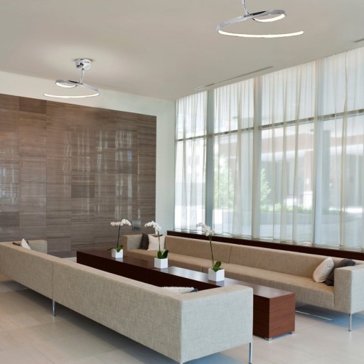 LED ceiling light "Loop Line"