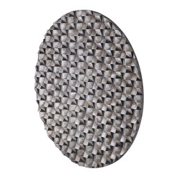 Zoaya Bronze Mdf Wood Wall Panel 3D Cubes Round L