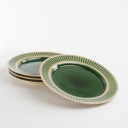 Elice Dinerbord - Ø27 cm - Keramiek - Groen