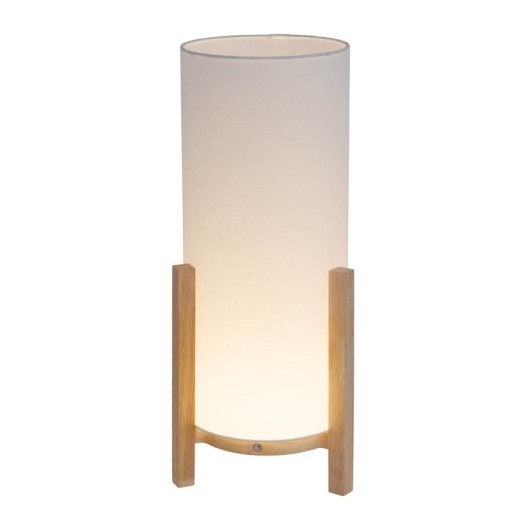 Ackitical lamp "Madita" 48 cm high, in white/nature, with integrated LED, dimmable with touch sensor