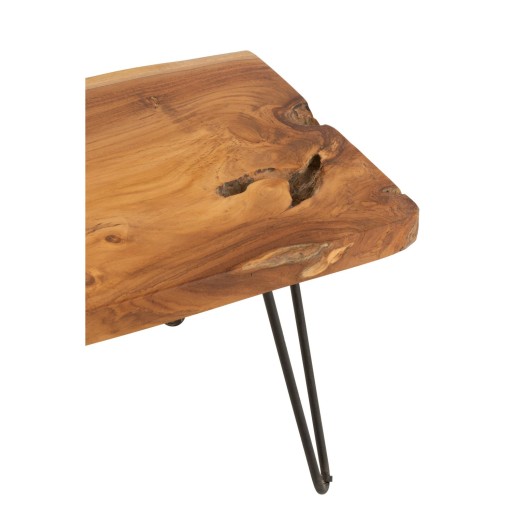 J-Line bijzettafel Onregelmatig - hout - bruin