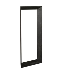 Kyro Black Acacia Wood Rectangle Mirror Small