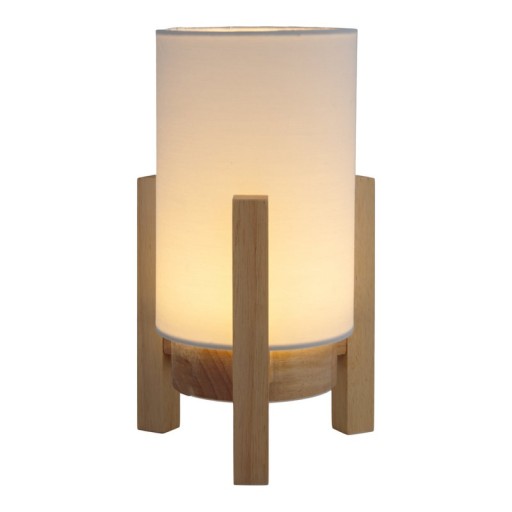 Cordial lamp "Madita" 25 cm high, in white/nature, with integrated LED, dimmable with touch sensor