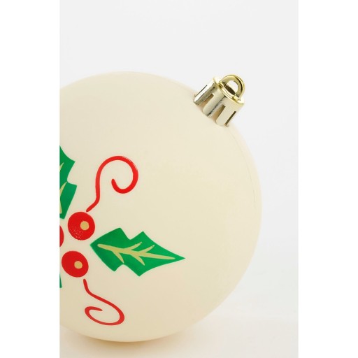 Kerstballen Set - 9 Stuks - Ø8 cm - Onbreekbaar - Wit, Rood, Groen