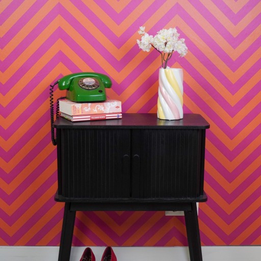 Vaas - Marshmellow - Geel/roze/wit - 10,5x10,5x20cm