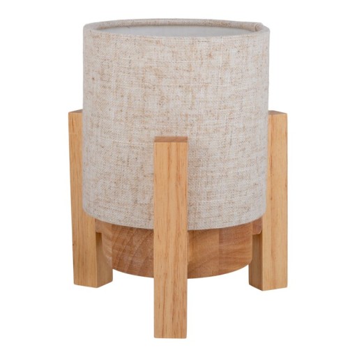 Ackitical lamp "Madita" 19 cm high, in white/nature, with integrated LED, dimmable with touch sensor