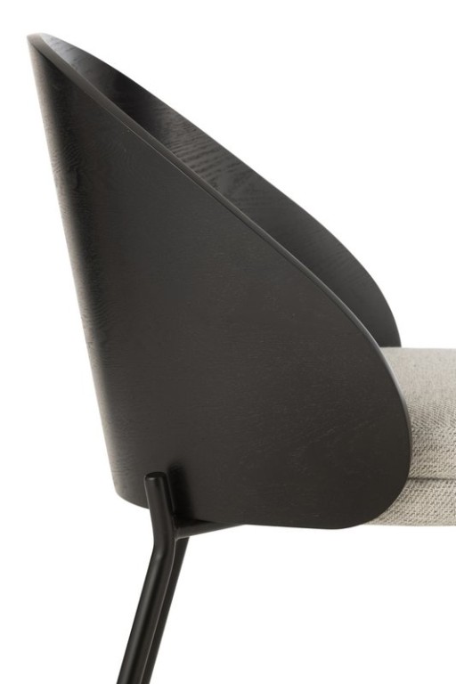 J-Line Chair Lone Plywood/Metal Black/Grey